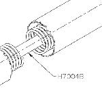 Pioneer H7004B Roller Shaft for Spring Loaded Roller